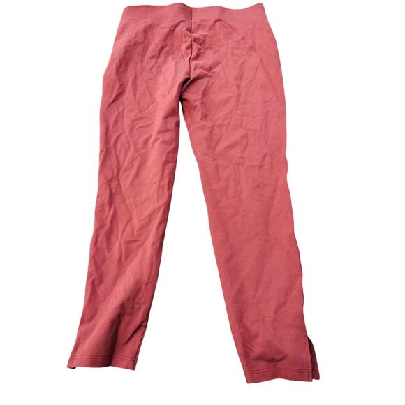 🍂 Rafaella Comfort Rust Wide-Leg Stretch Pants L Soft Knit Pull-On - Picture 2 of 4